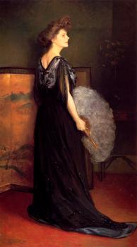Julius LeBlanc Stewart : Portrait Of Mrs Francis Stanton Blake